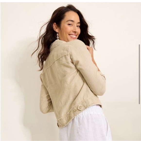 Tommy Bahama Two Palms Raw Edge Linen Jacket - Picture 2 of 3